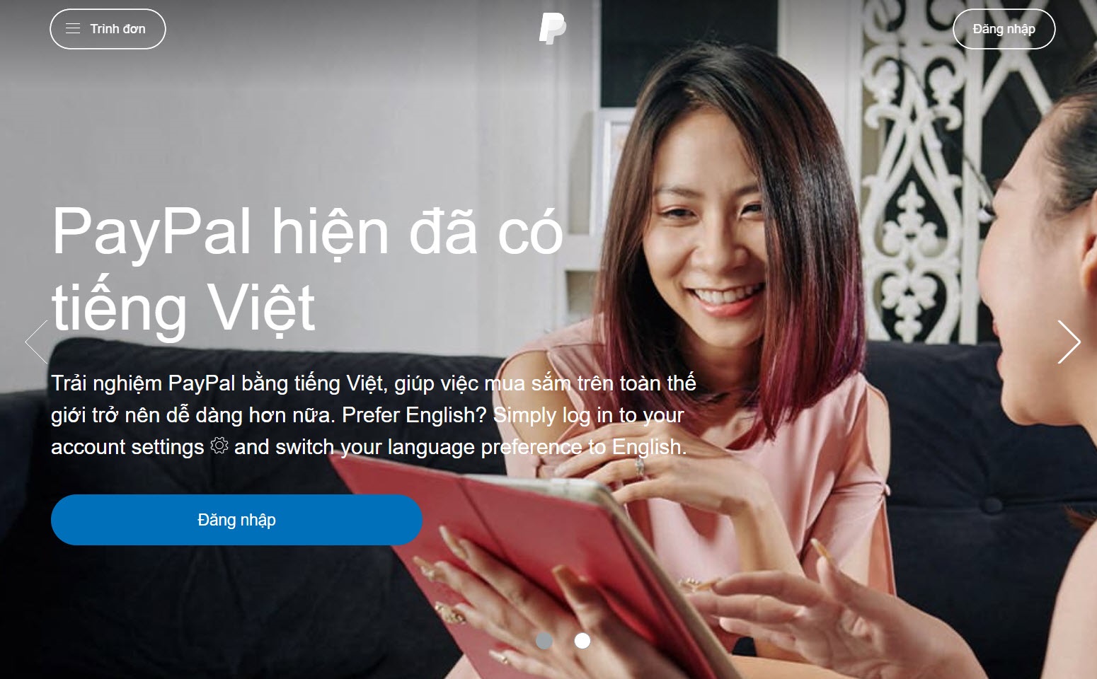 Hướng dẫn tạo tài khoản Paypal miễn phí, giao diện tiếng Việt chính chủ