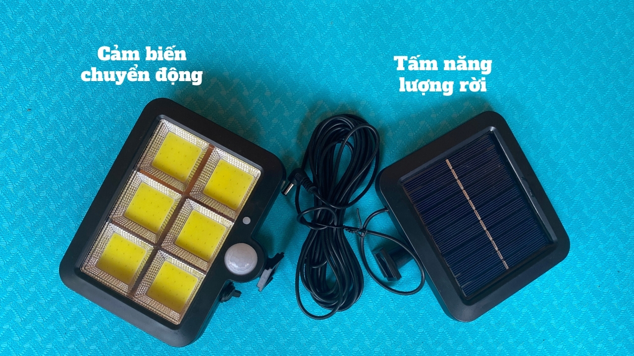 Trên tay đèn năng lượng mặt trời, tấm pin tách rời, có thể xách đèn dùng riêng