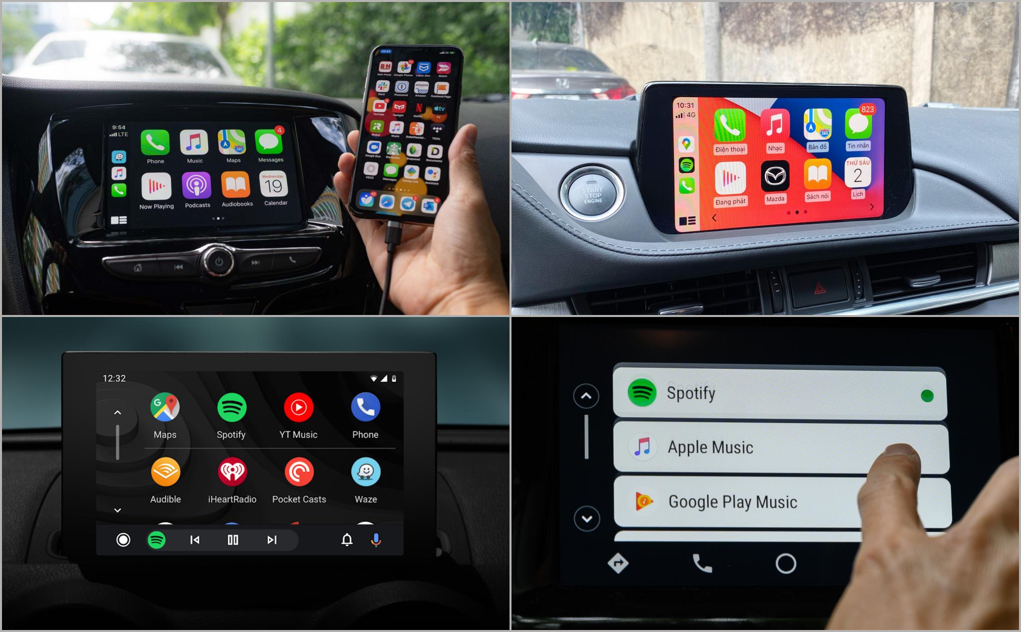 Bạn đang sử dụng Android Auto hay Apple CarPlay trên xe ô tô?