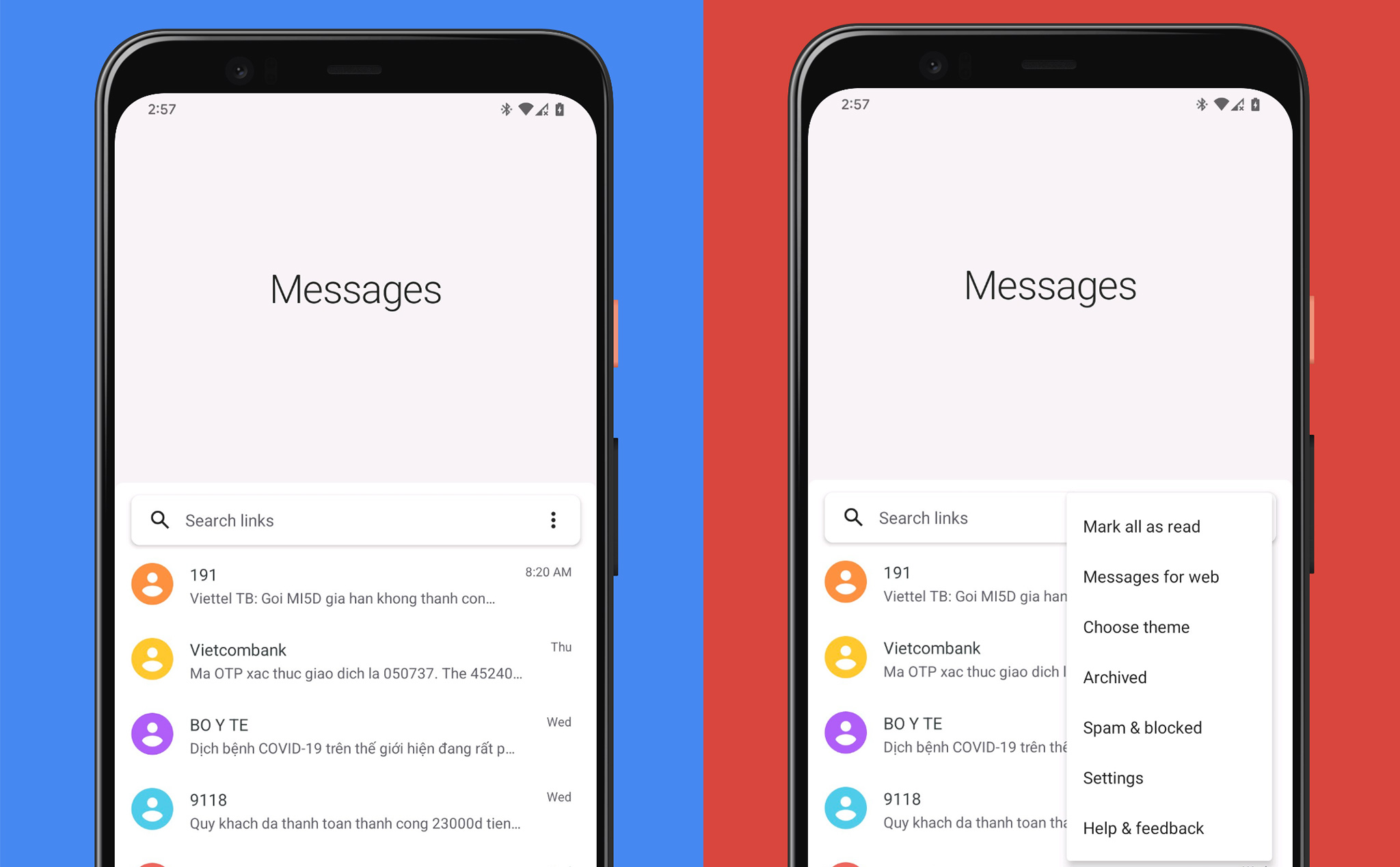 Mời anh em tải về Google Messages phiên bản Samsung One UI cho các máy Android khác