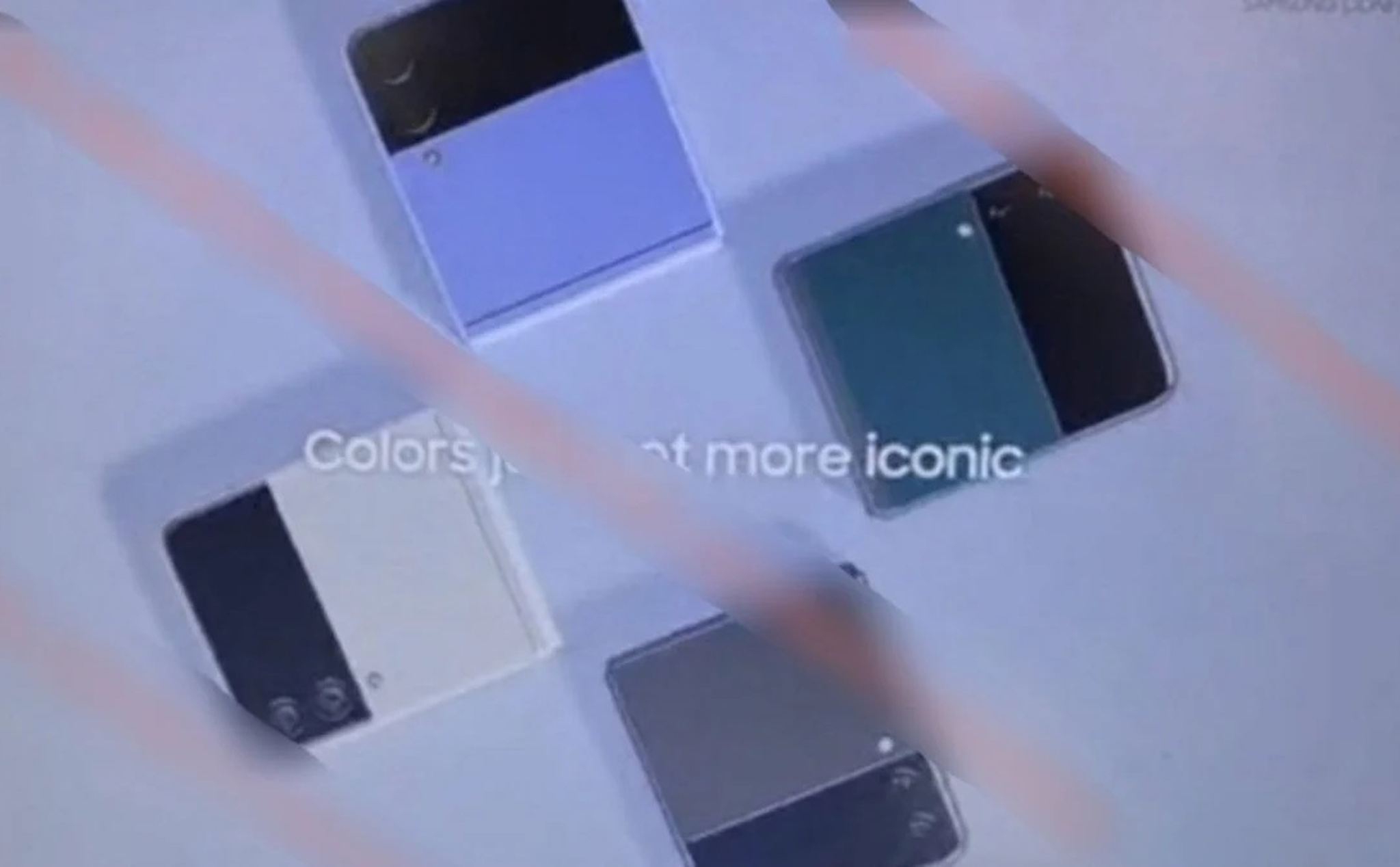 Lộ hình ảnh Galaxy Z Flip 3: màn hình phụ lớn hơn, mặt lưng 2 tông màu như Pixel?