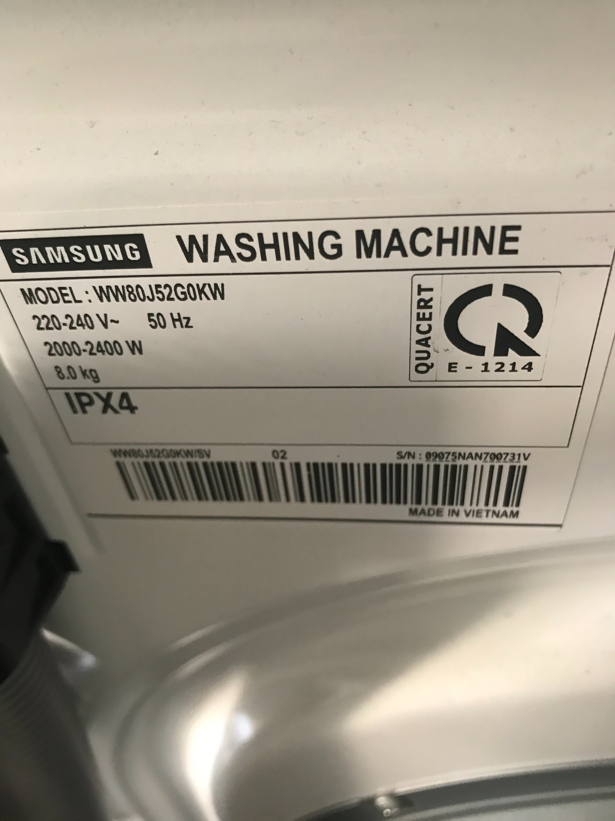 Máy giặt Samsung của mình còn bảo hành nhưng bị đứt ron cao su , hãng báo giá 1.4 triệu do lỗi...