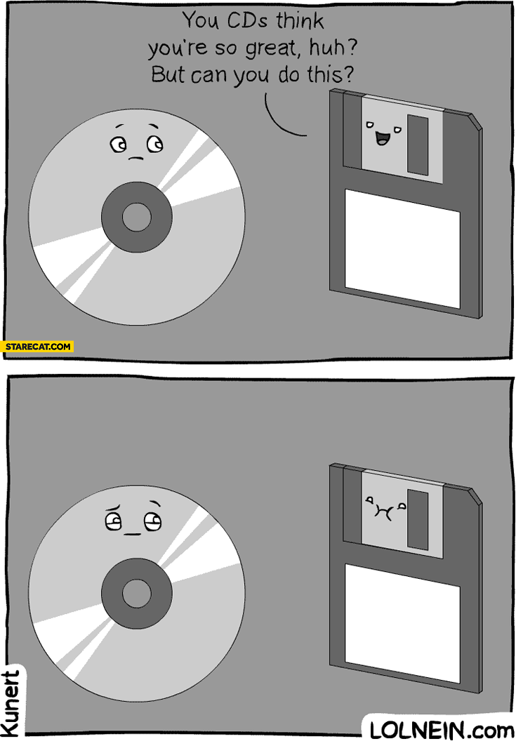 Đĩa mềm vs đĩa CD