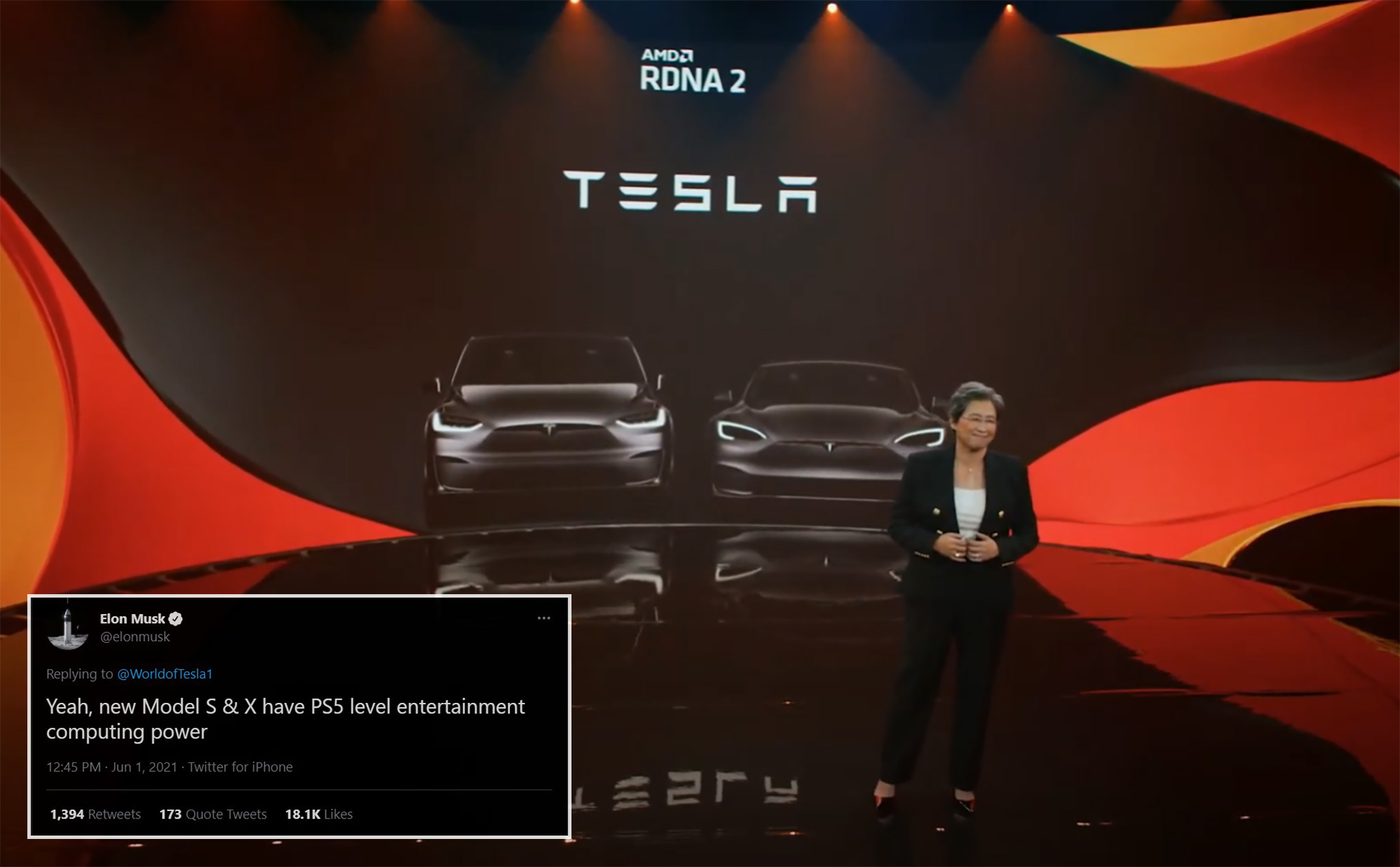 AMD xác nhận máy tính trên xe Tesla chơi được game AAA, Elon Musk nói mạnh cỡ PS5!