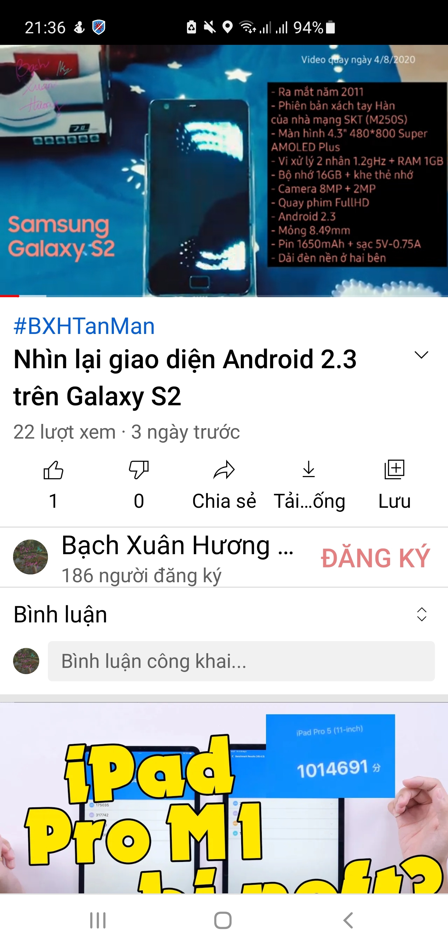 Nhìn lại giao diện Android 2.3 trên Galaxy S2: