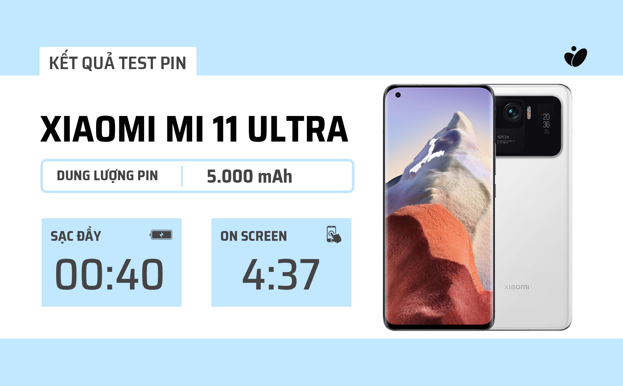 Người dùng đánh giá pin Xiaomi Mi 11 Ultra