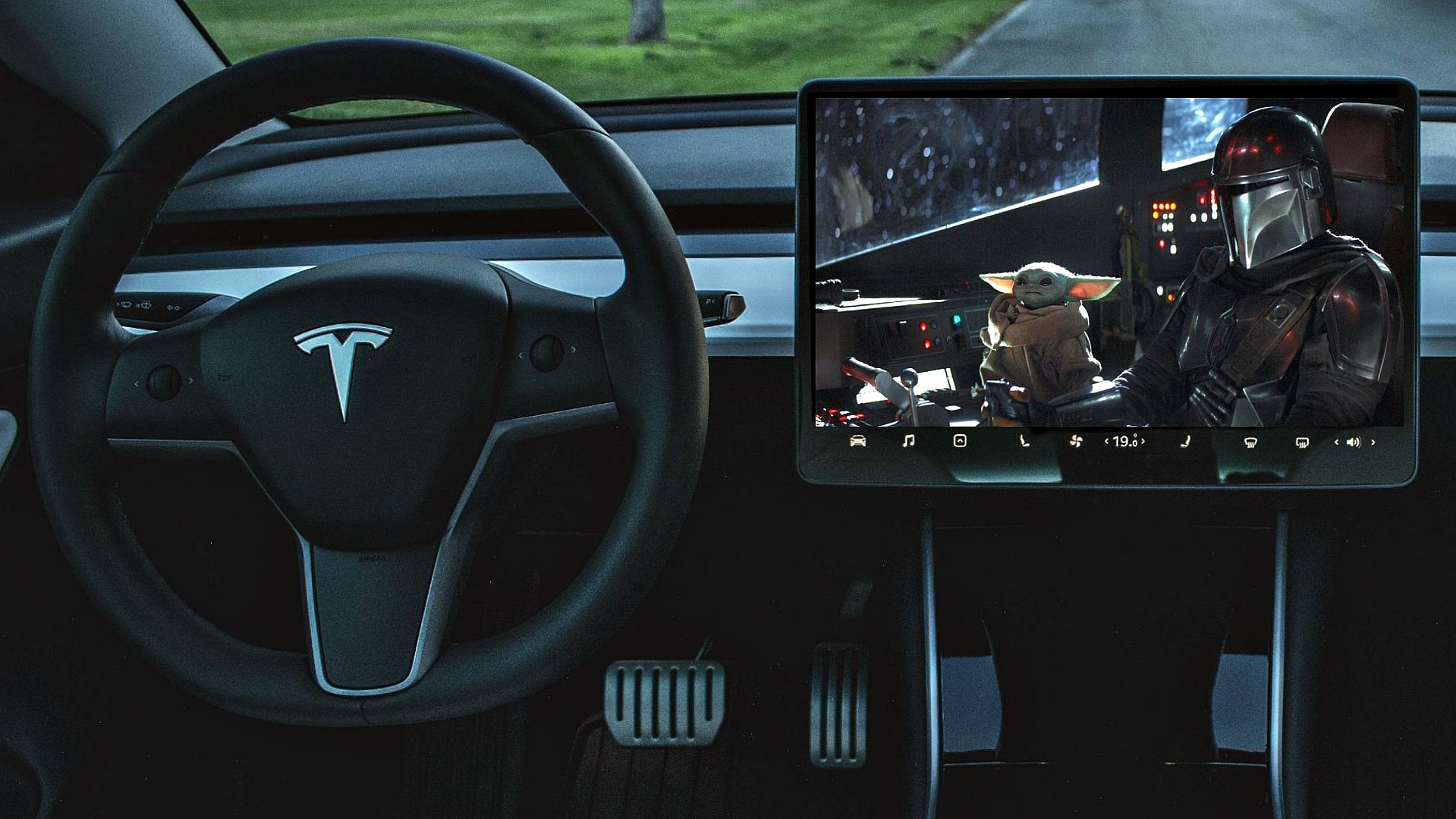 Xe Tesla được cập nhật thêm dịch vụ Disney+