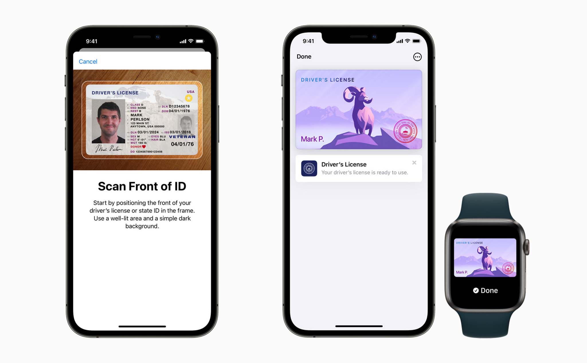 Người dùng tại Mỹ có thể thêm thẻ ID và bằng lái xe lên iPhone và Apple Watch để trình báo