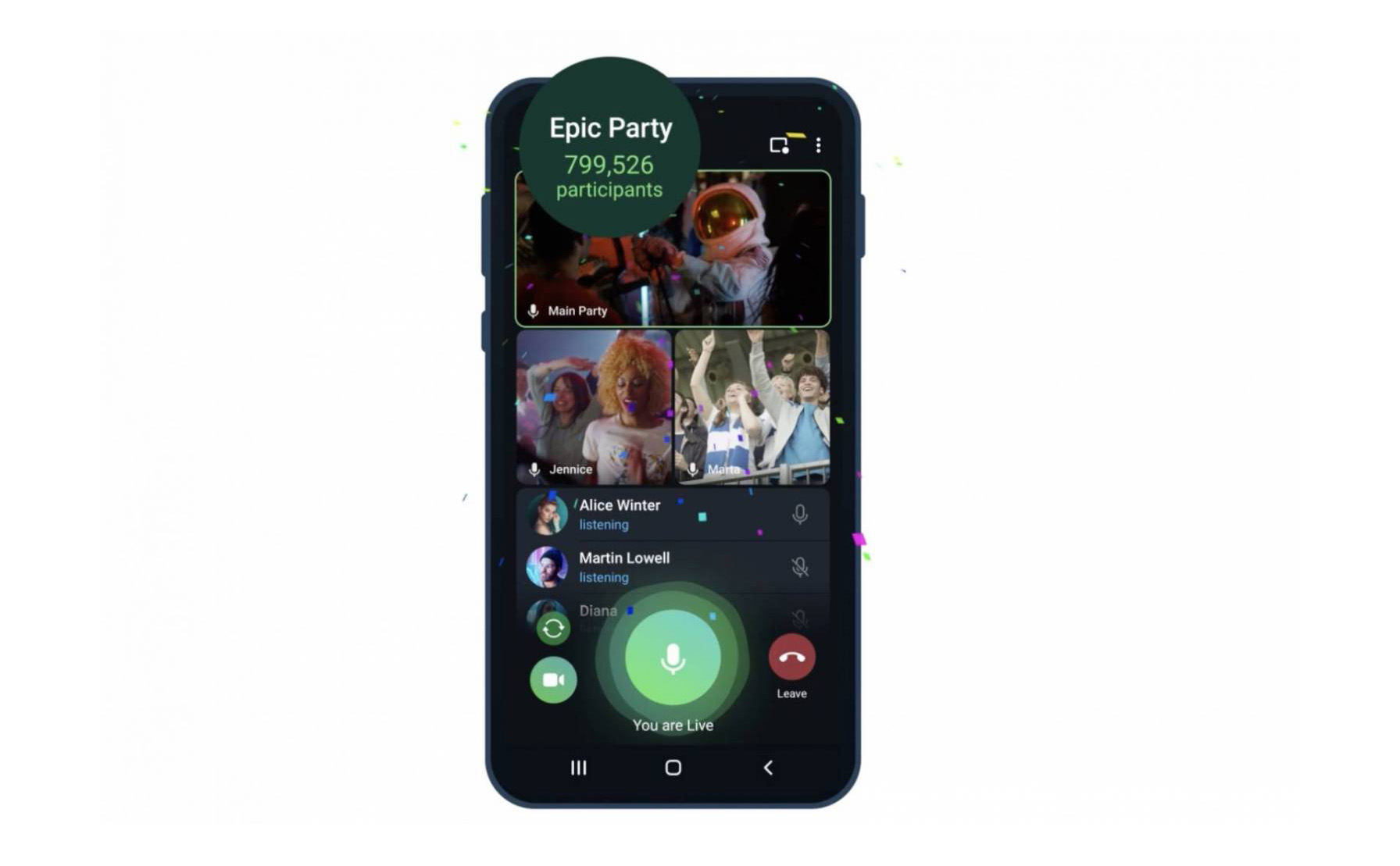 Telegram cập nhật bản 8.0: gọi video không giới hạn người xem