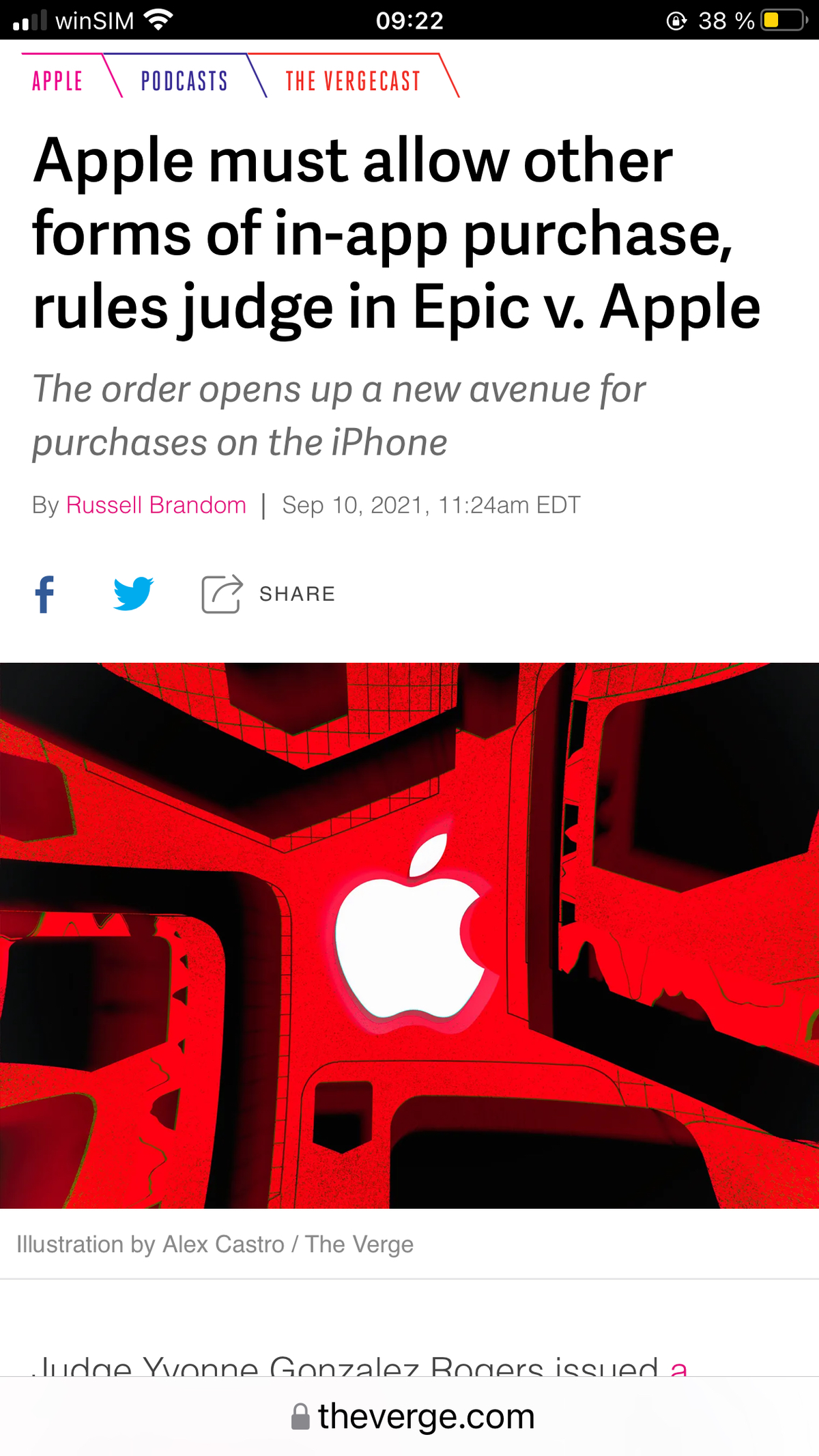 Apple đã thua kiện Epic. phải đồng ý cho các app trên store tuỳ chọn kênh thanh toán cho người...