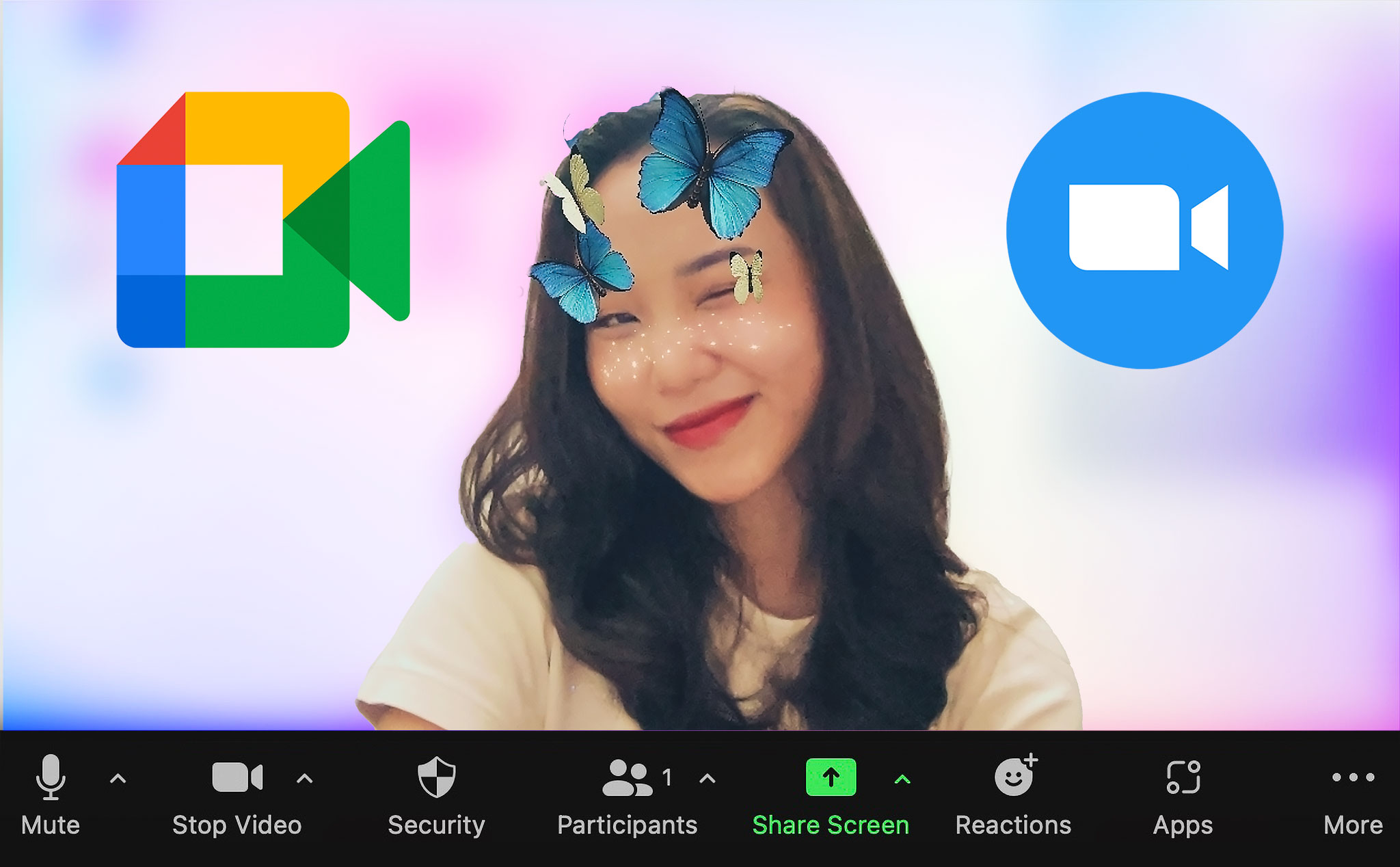 Cách dùng filter Snapchat cho cuộc họp Zoom.us và Google Meet