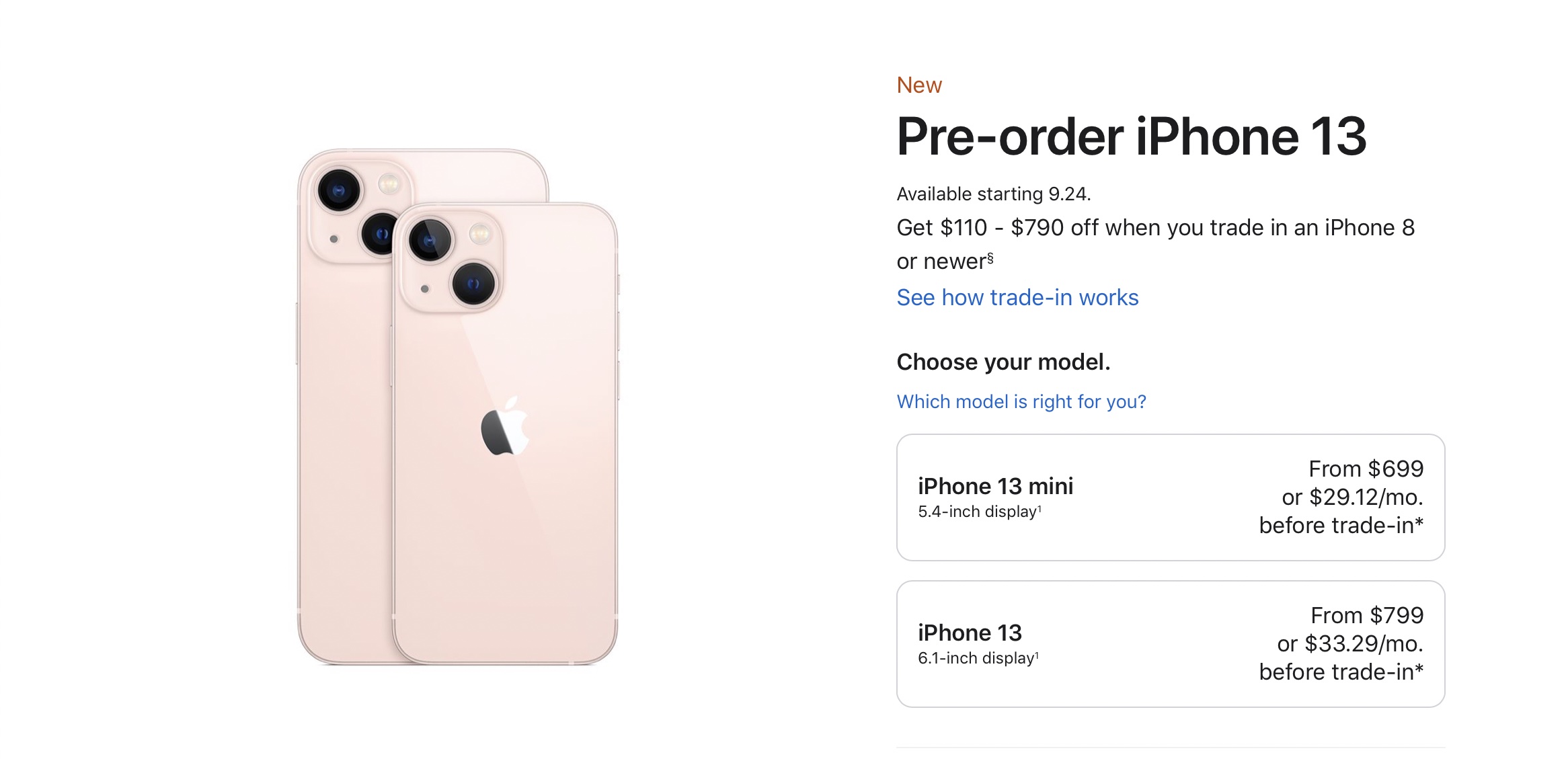 Đã có thể đặt mua iPhone 13, iPad mini mới