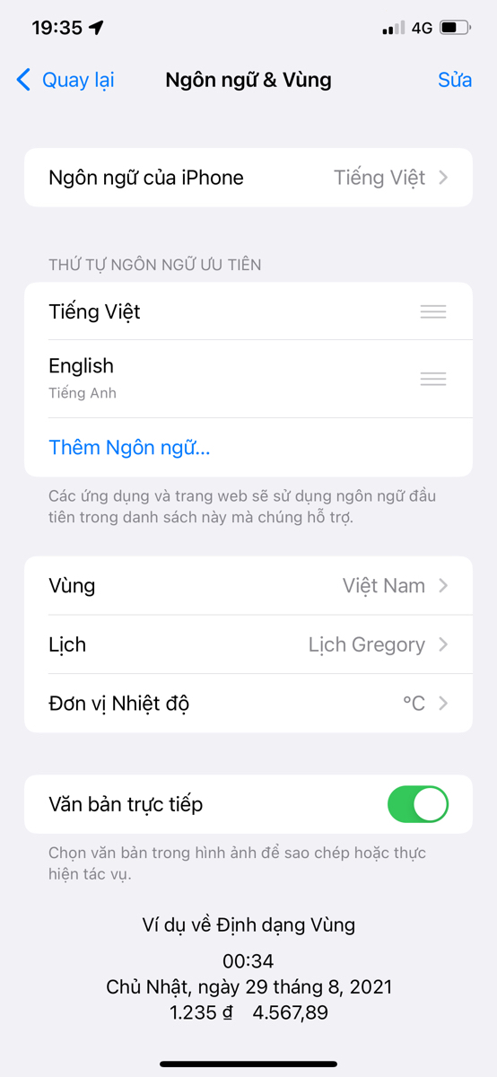 Cách bật tính năng LiveText cho iOS 15