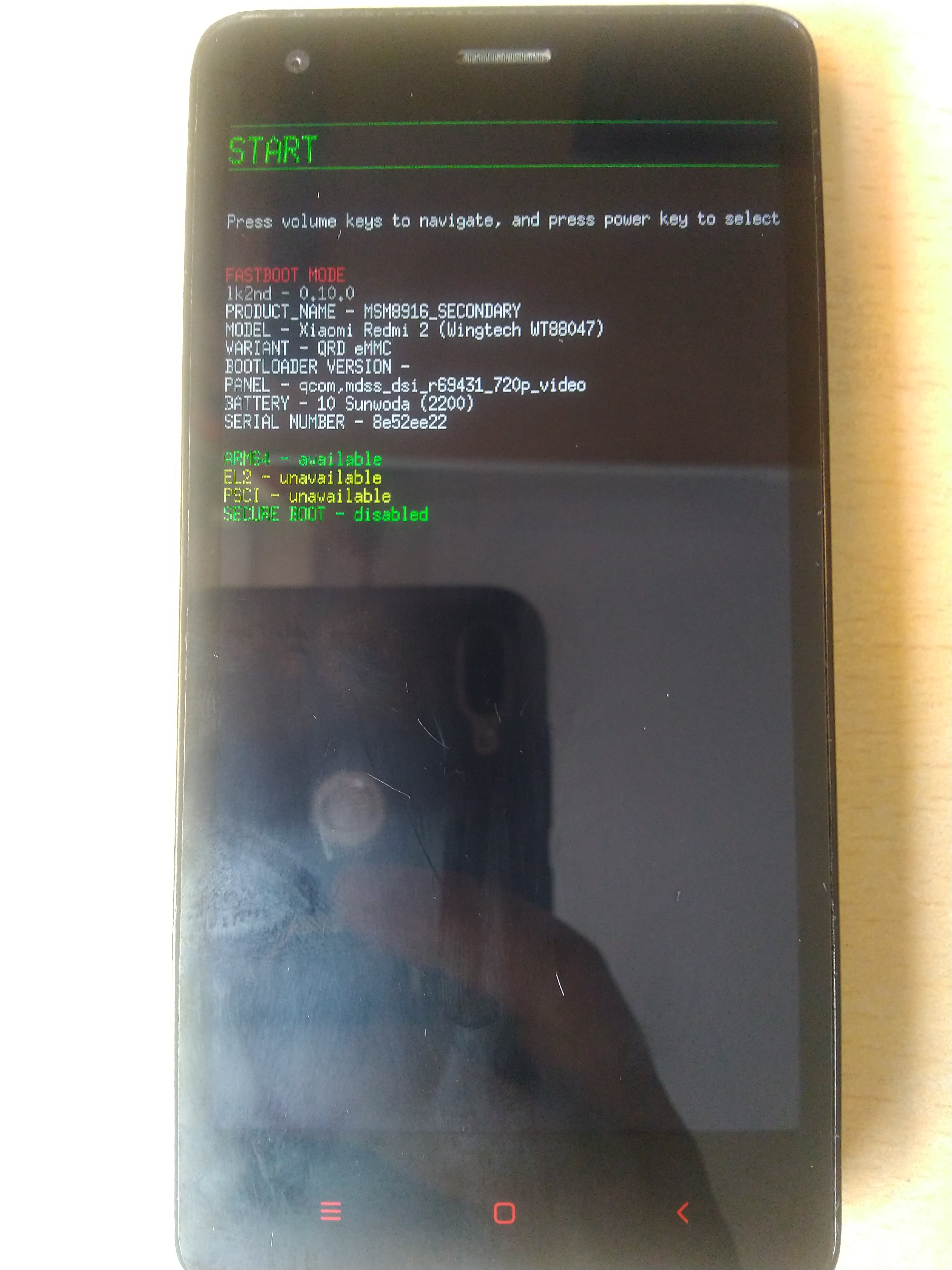 postmarketOS Phosh Xiaomi Redmi 2 ProT wt86047 wt88047 kernel 5.15.0 aarch64