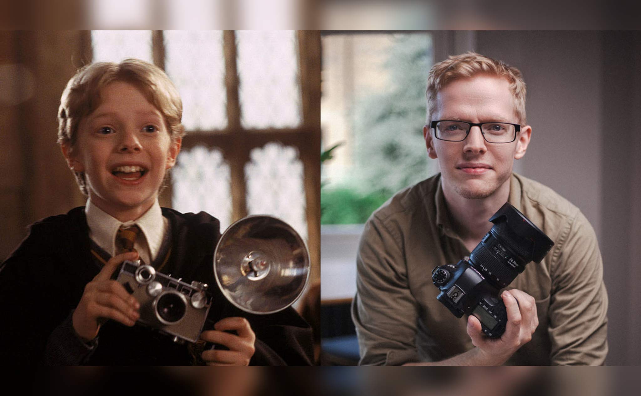 Cậu bé Colin Creevey trong phim Harry Potter đã trở thành nhiếp ảnh gia ngoài đời thực