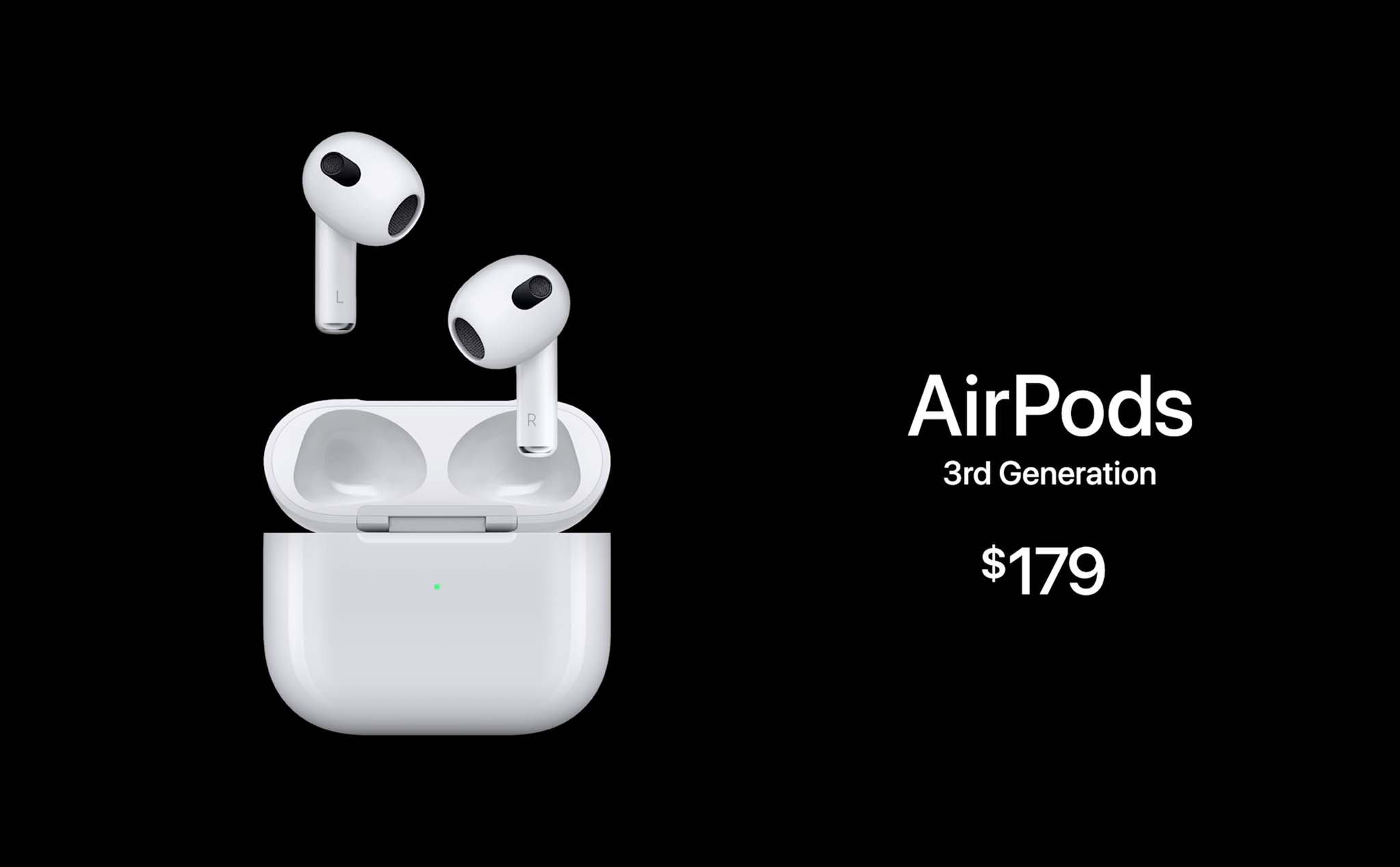 Apple AirPods thế hệ thứ 3: thiết kế mới, hỗ trợ Adaptive EQ, giá 179 đô