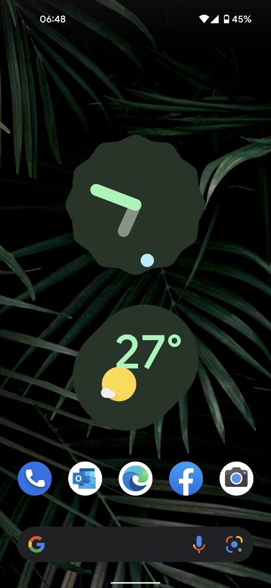 Hôm nay phần mềm Google trên Android 12 Beta 5 có cập nhật với Widget Thời tiết mới