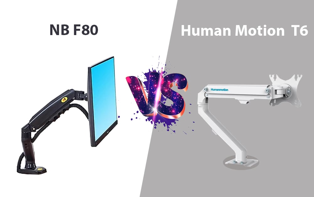 ARM Motion Công thái học Top 1 bán chạy (Human Motion T6) và Top 3 (NB F80) có gì khác biệt?