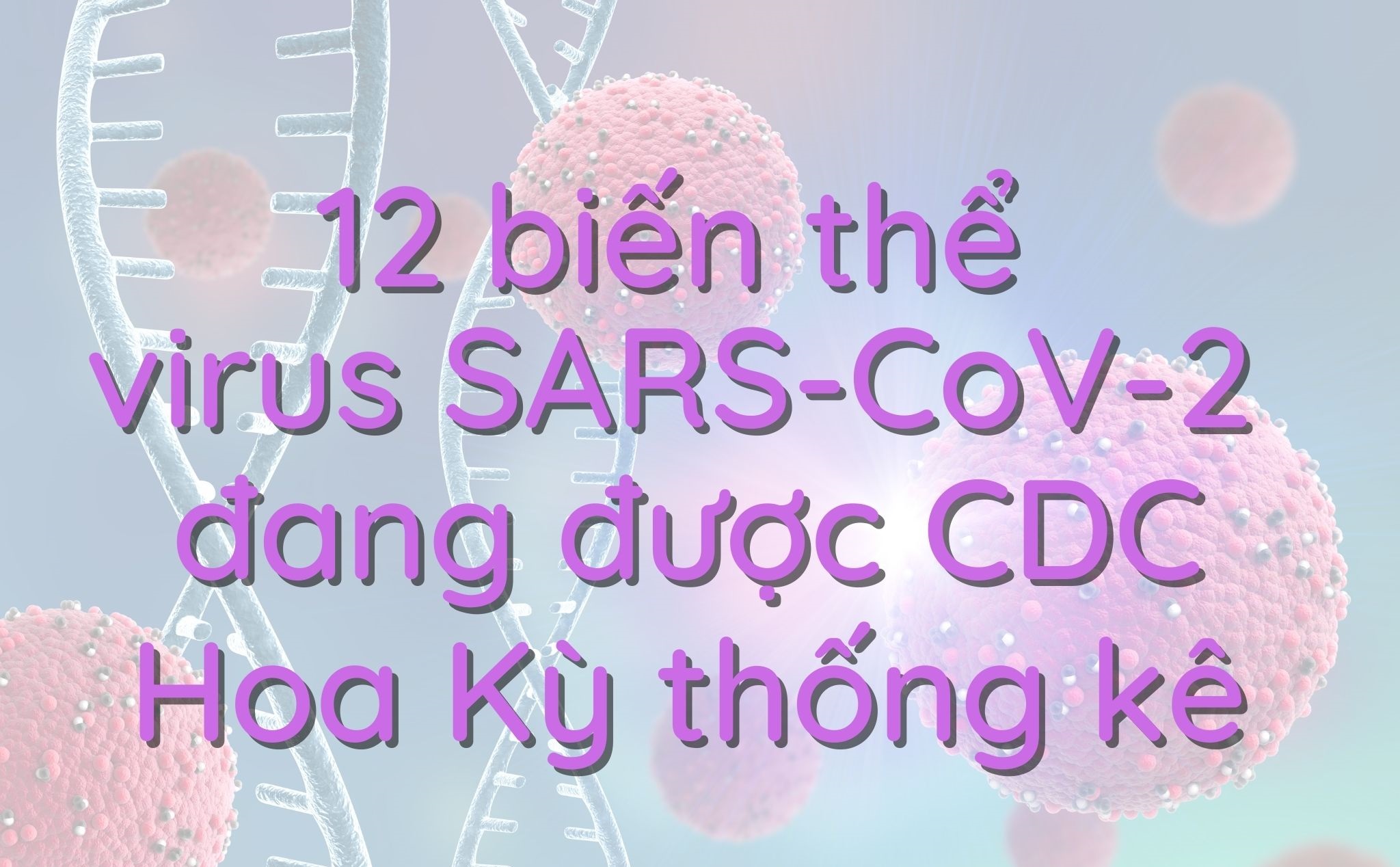 Infographic: 12 biến thể virus SARS-CoV-2 đang được CDC Hoa Kỳ theo dõi