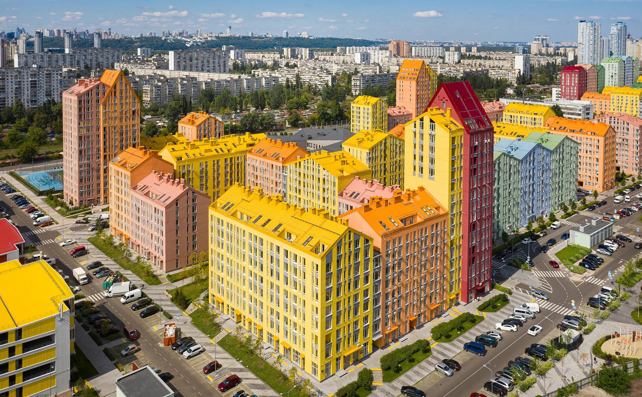 Thành phố giống như LEGO ở Ukraine