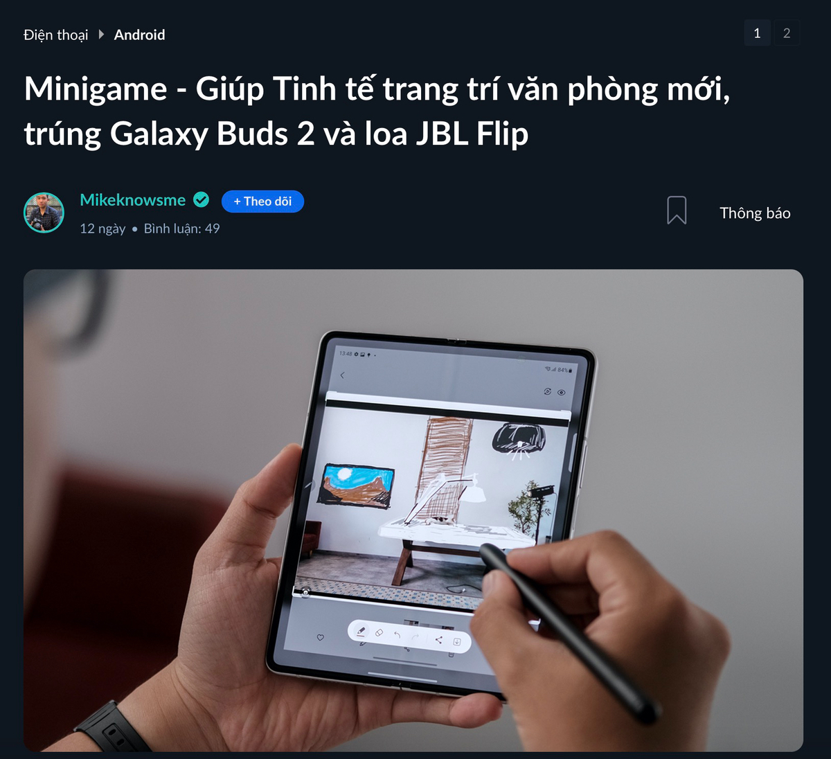 [Kết quả game Tinh Tế]: Tặng Galaxy Buds 2 và loa JBL Flip