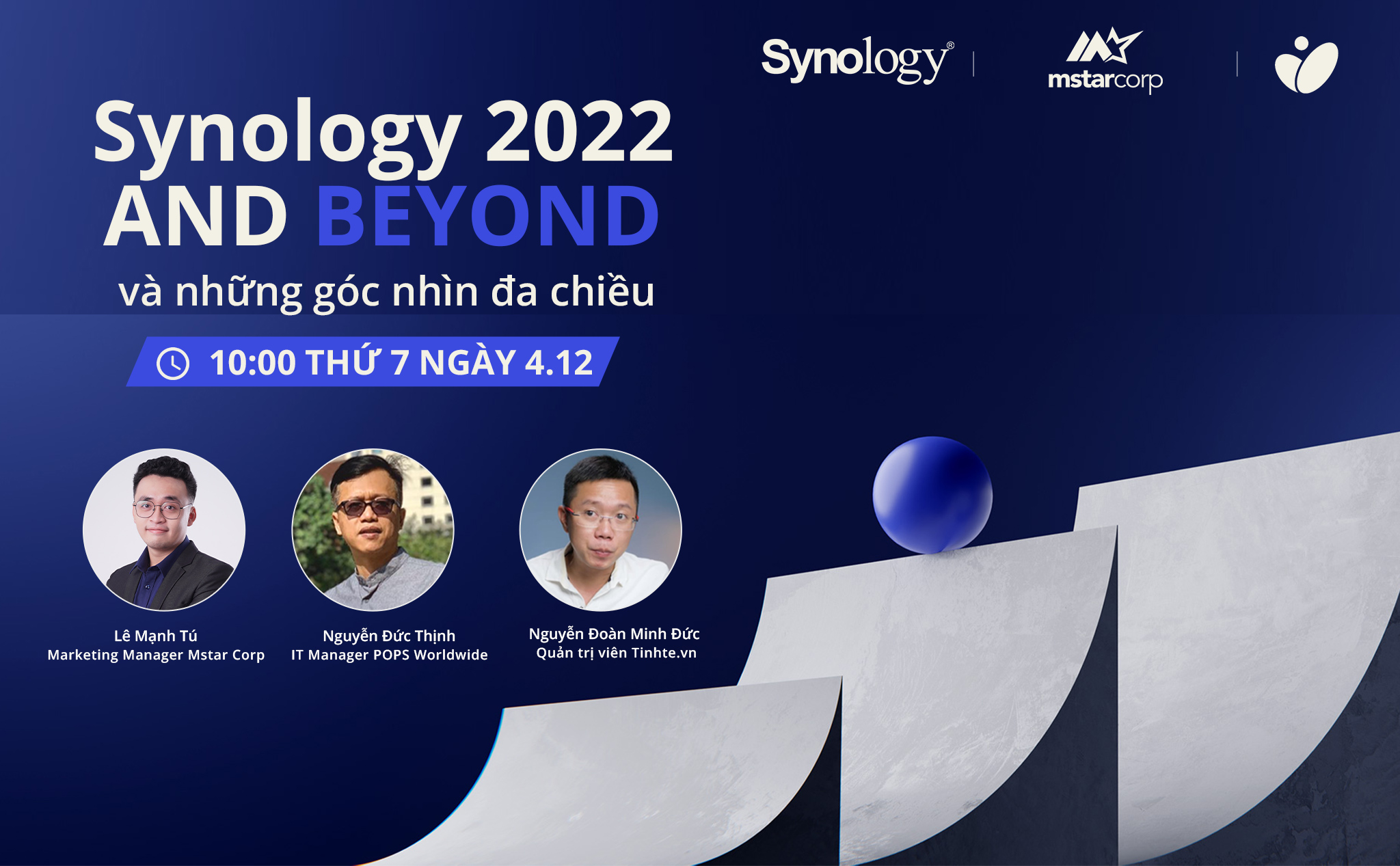 10h sáng mai, cùng xem sự kiện Synology ra mắt sản phẩm mới, trò chuyện về phần cứng và phần mềm