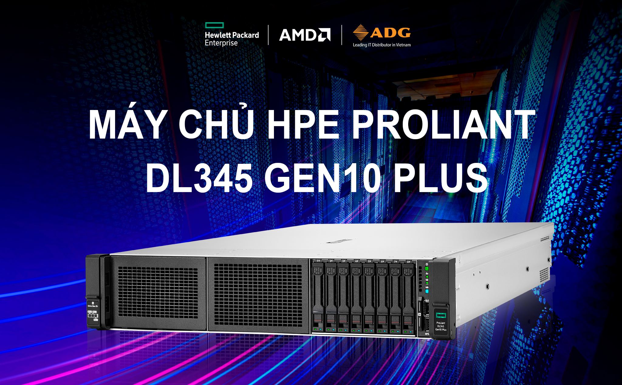 [QC] Máy chủ HPE ProLiant DL345 Gen10 Plus: Hiệu năng cao và bảo mật toàn diện