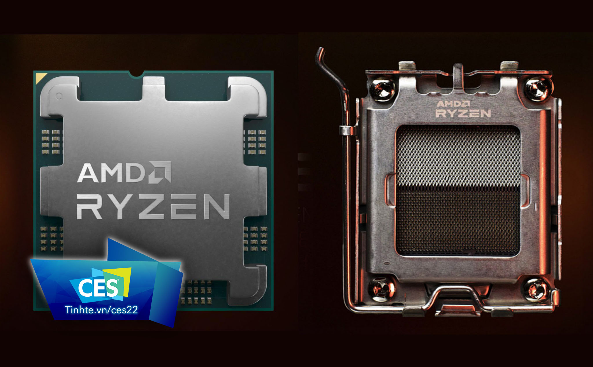 #CES22: Hình ảnh đầu tiên của kiến trúc Zen 4, cuối cùng AMD cũng chuẩn bị cho socket AM4 nghỉ hưu