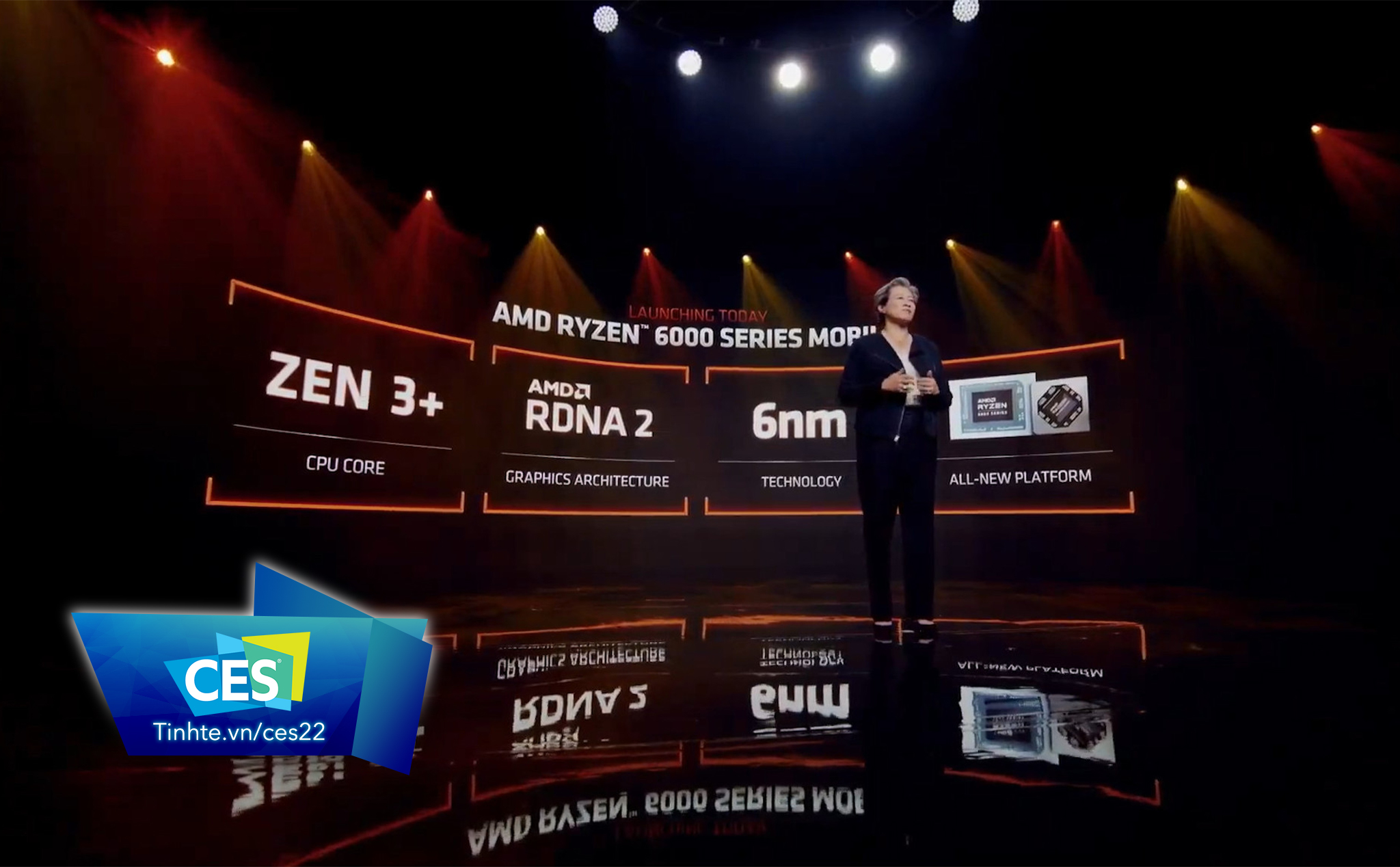 #CES22: AMD Ryzen 6000 Mobile: Kiến trúc Zen3+, đồ hoạ RDNA2, tiến trình 6nm TSMC