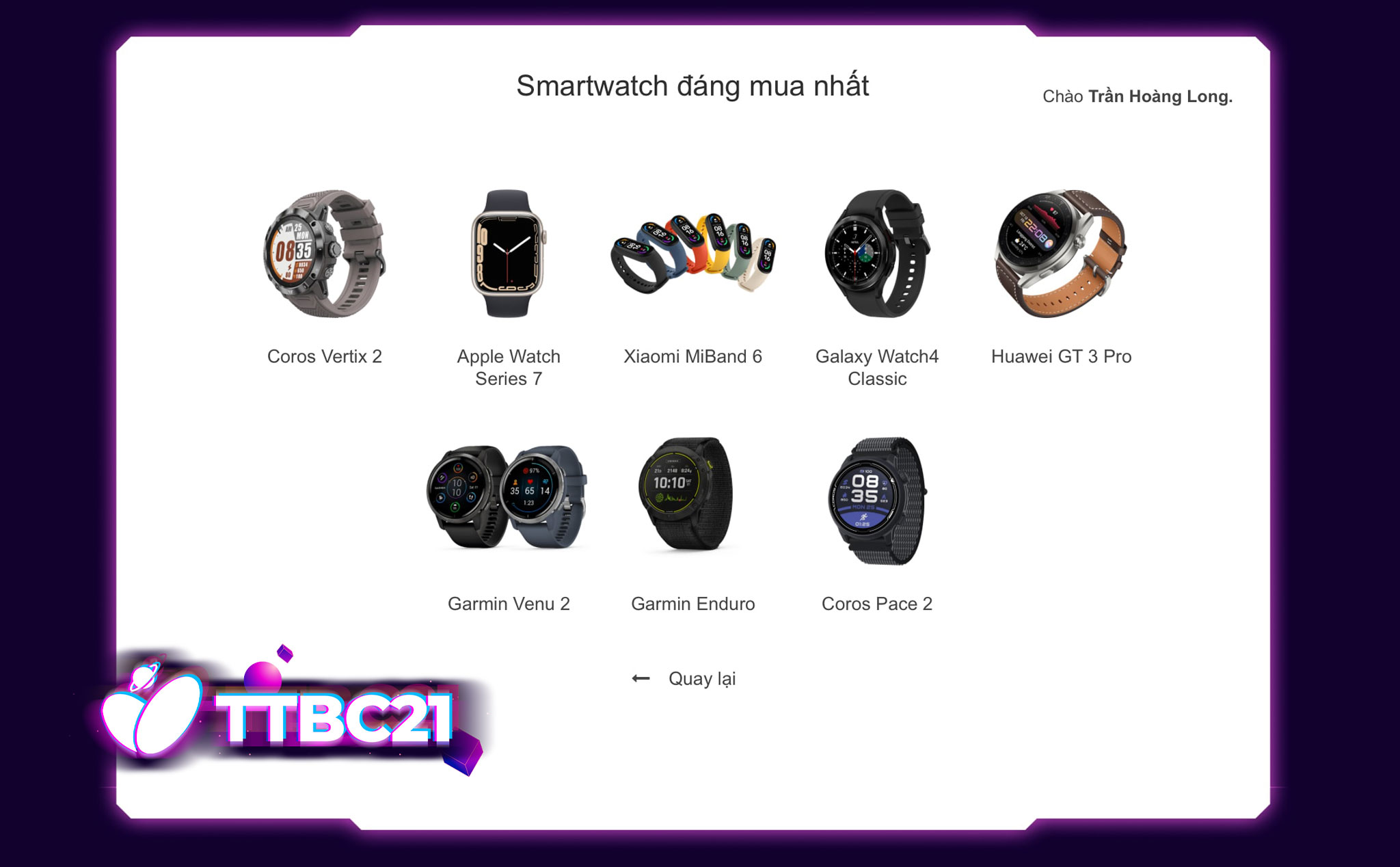 #TTBC21: Mời anh em tham gia bình chọn hạng mục Smartwatch, nhận gói quà 34 triệu