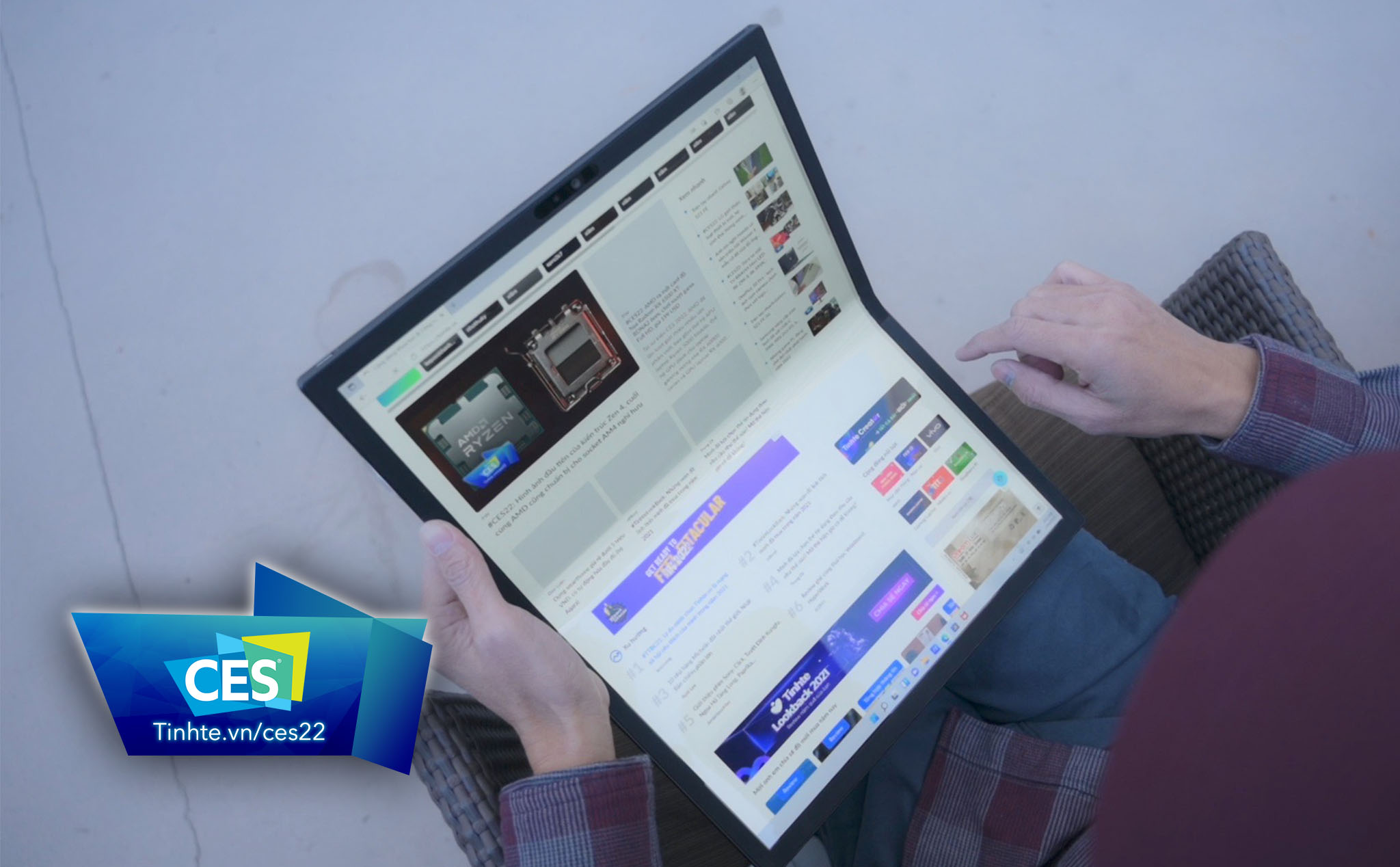 Trên tay Asus Zenbook Fold 17 OLED: tablet 17" gập thành laptop 12"