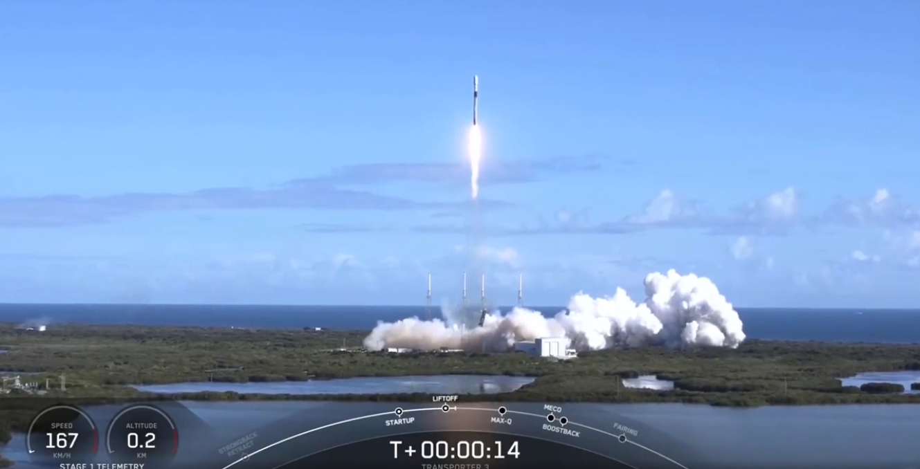 Tên lửa SpaceX phóng cùng lúc 105 vệ tinh