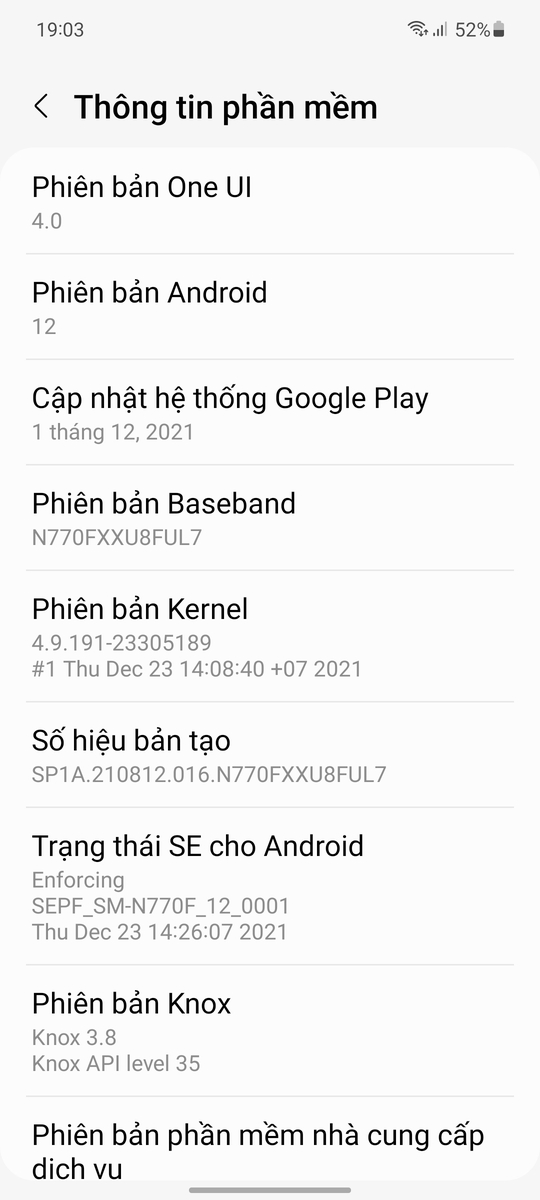 Mình đã nhận được bản cập nhật OneUi 4.0 cho Galaxy Note 10 lite, điện thoại Samsung của các bạn...
