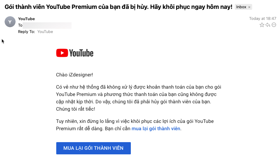 Cần giải pháp đăng ký YouTube Premium từ Việt Nam