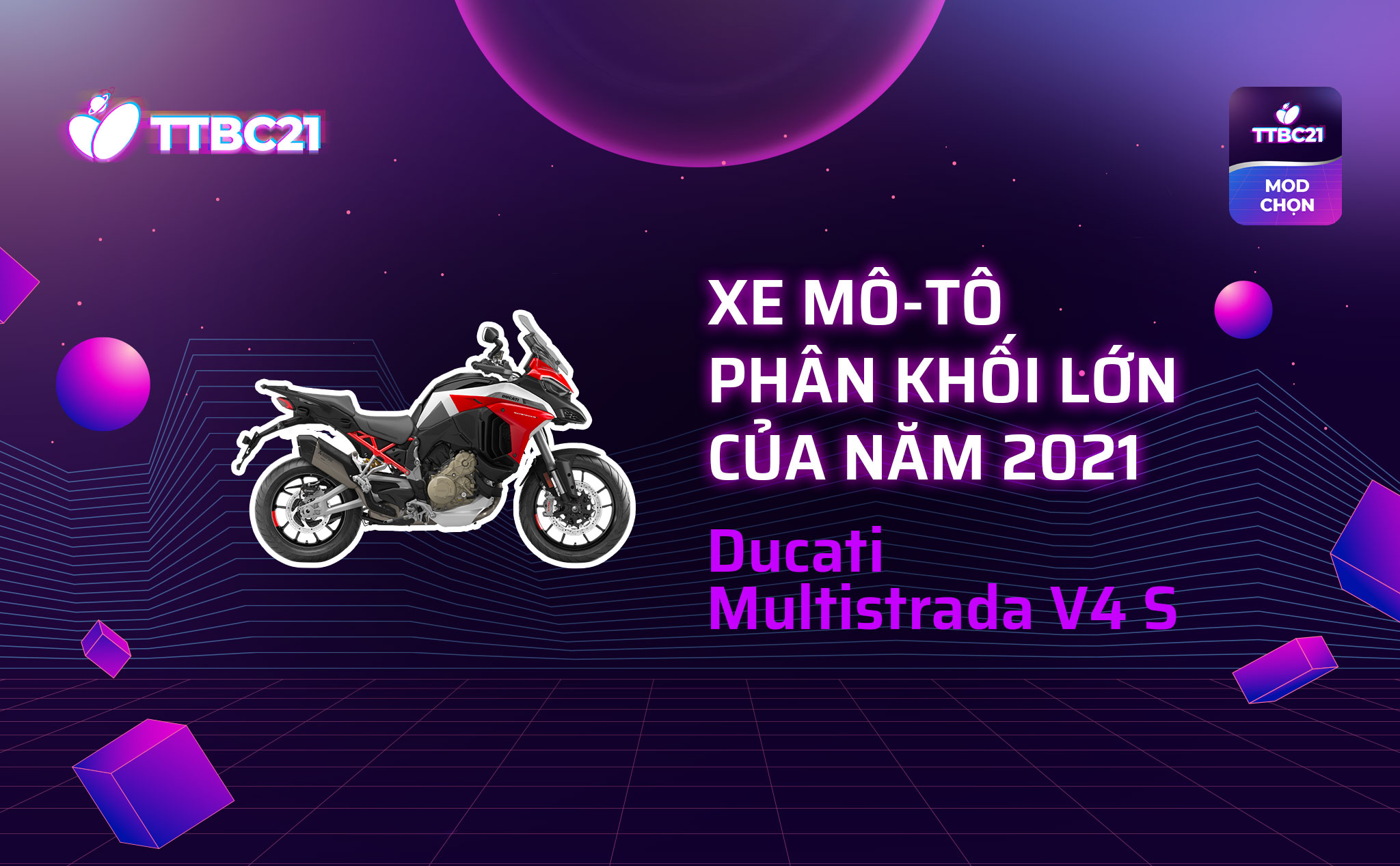 TTBC21-Mod Choice: Xe Mô-tô phân khối lớn của năm 2021 - Ducati ...