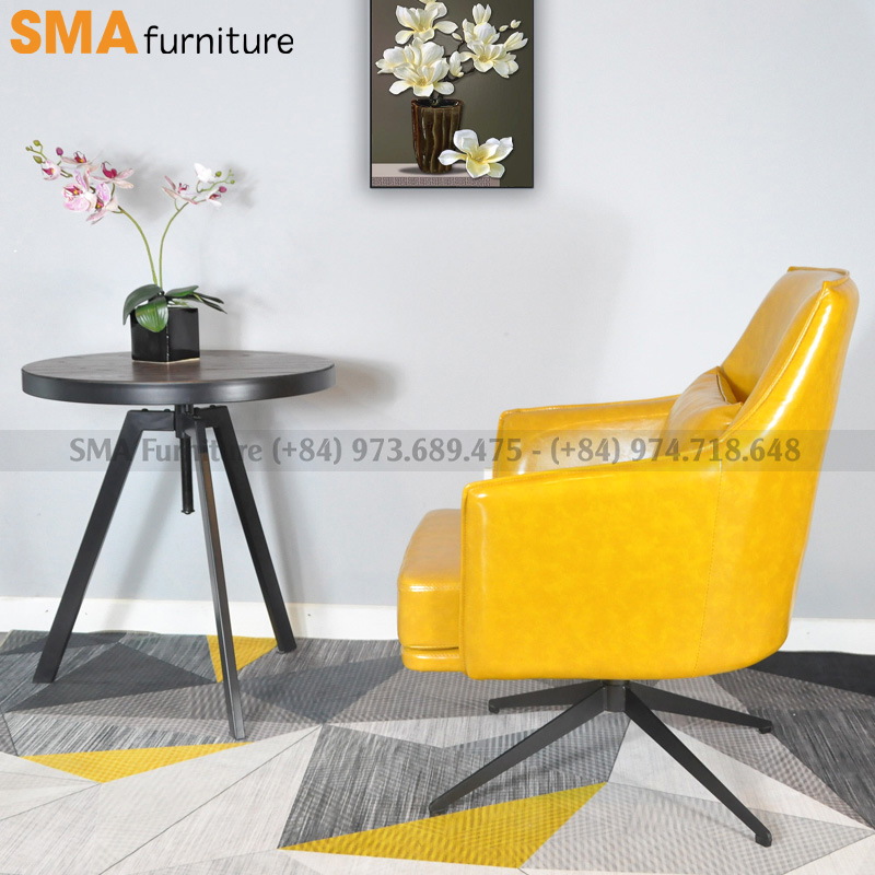 Ghế thư giãn đọc sách Arm Chair NF10 màu vàng mẫu 2