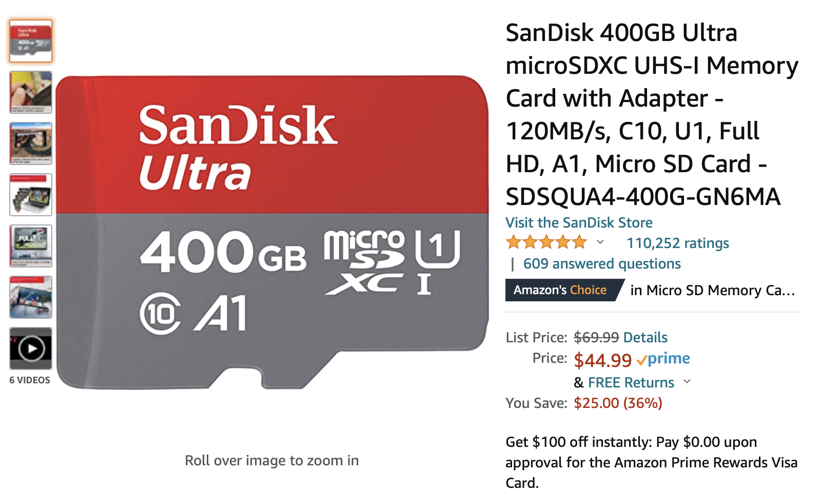 Thẻ MicroSD 512GB chỉ có 1,39 triệu