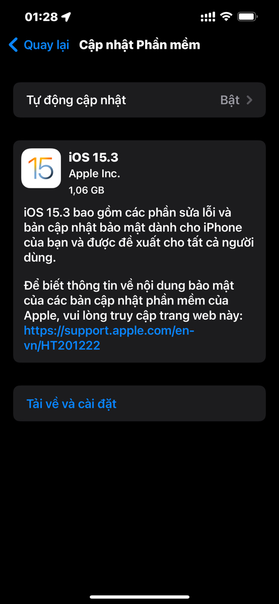 Lên iOS 15.3 thôi mọi người.