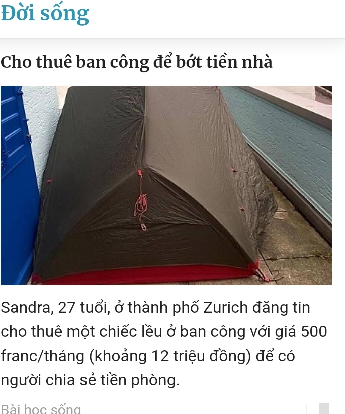 Cái lều này nhìn ngộ ghê.