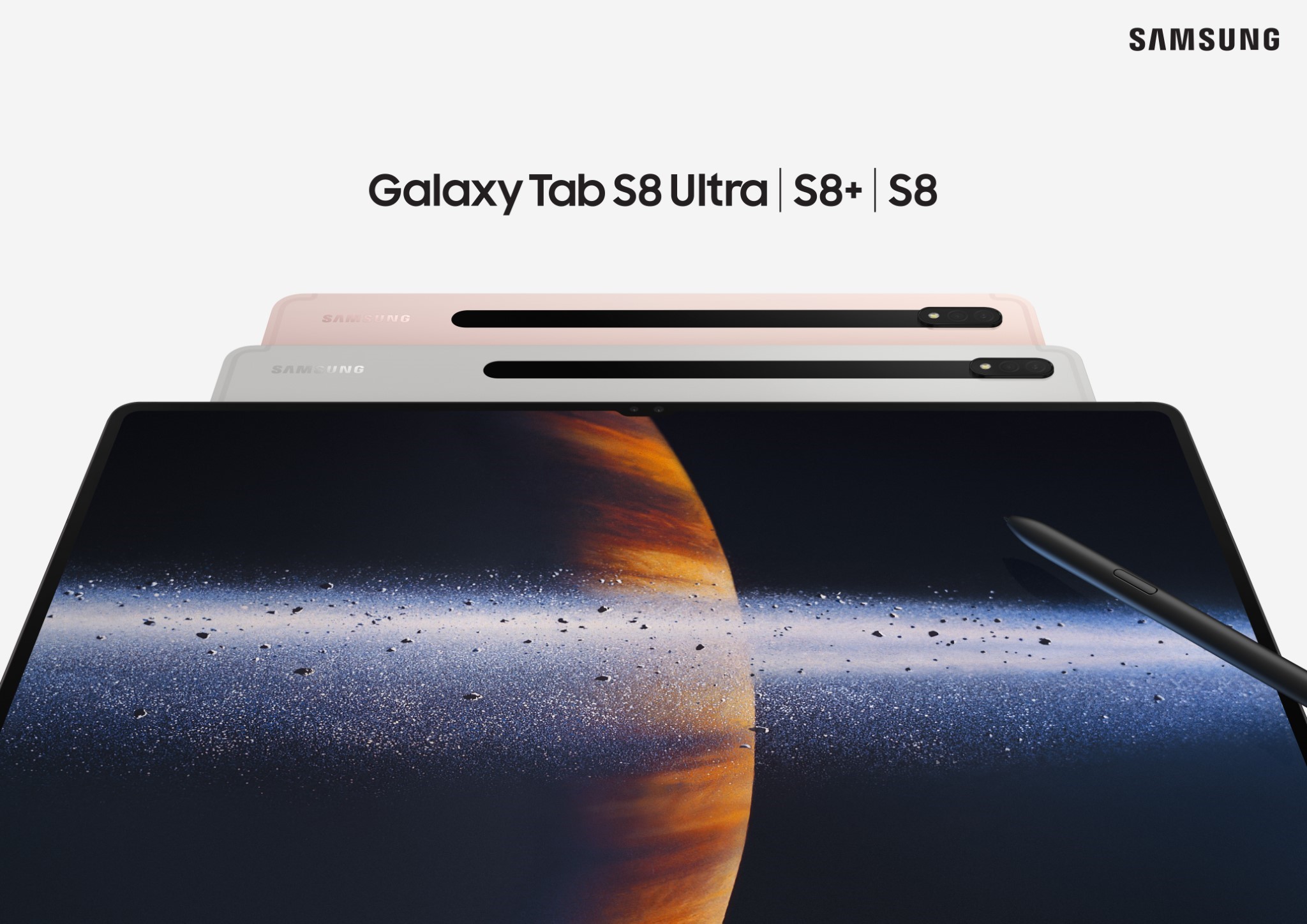 Samsung Galaxy Tab S8 series chính thức: S8 Ultra có thiết kế với cụm notch trên màn hình