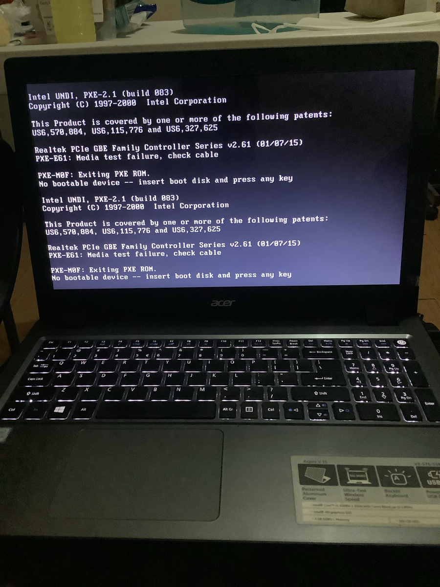 Laptop của mình sử dụng hdd,  Sau khi thay ssd sata 2.5” vào laptop thì nó hiển thị như vậy là bị l