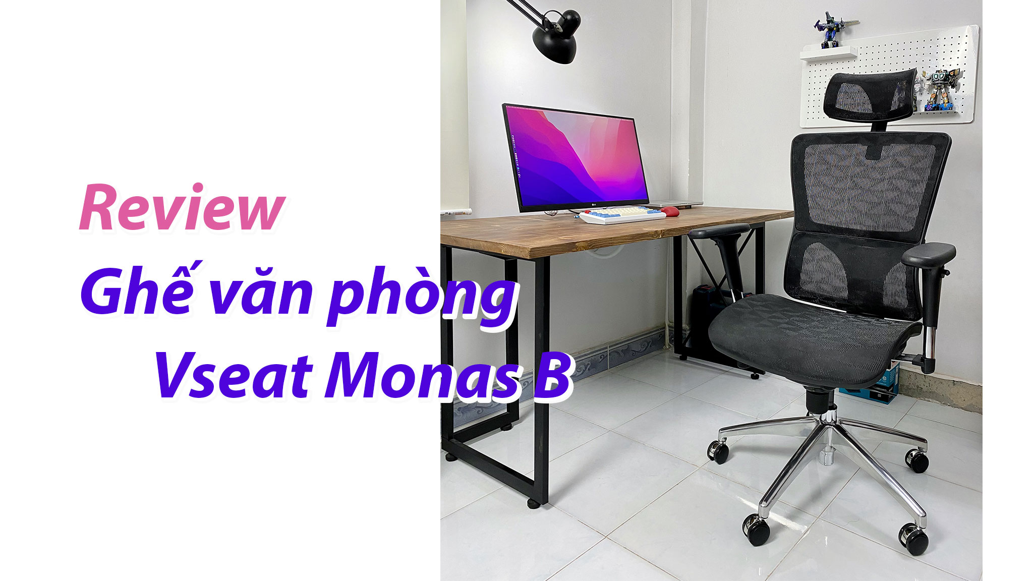 Review ghế văn phòng Vseat Monas B: giá dễ tiếp cận, hoàn thiện cứng cáp