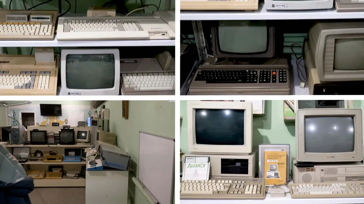 Bảo tàng máy tính và máy game cổ ở Mariupol, Ukraine bị phá hủy