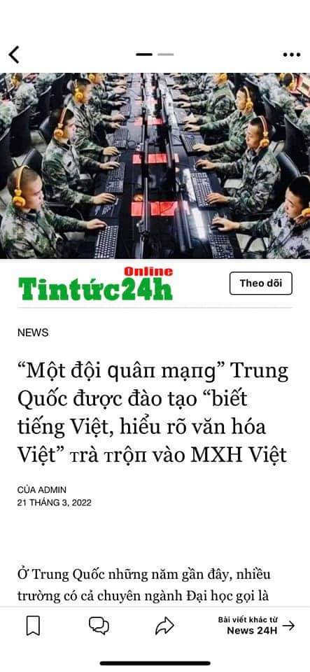 Cái này mình biết nhiều năm rồi. Không chỉ riêng VN mà hầu như nước nào cũng có bọn hán nô. Nhưng...