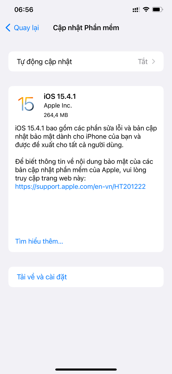 Ios 15.4.1