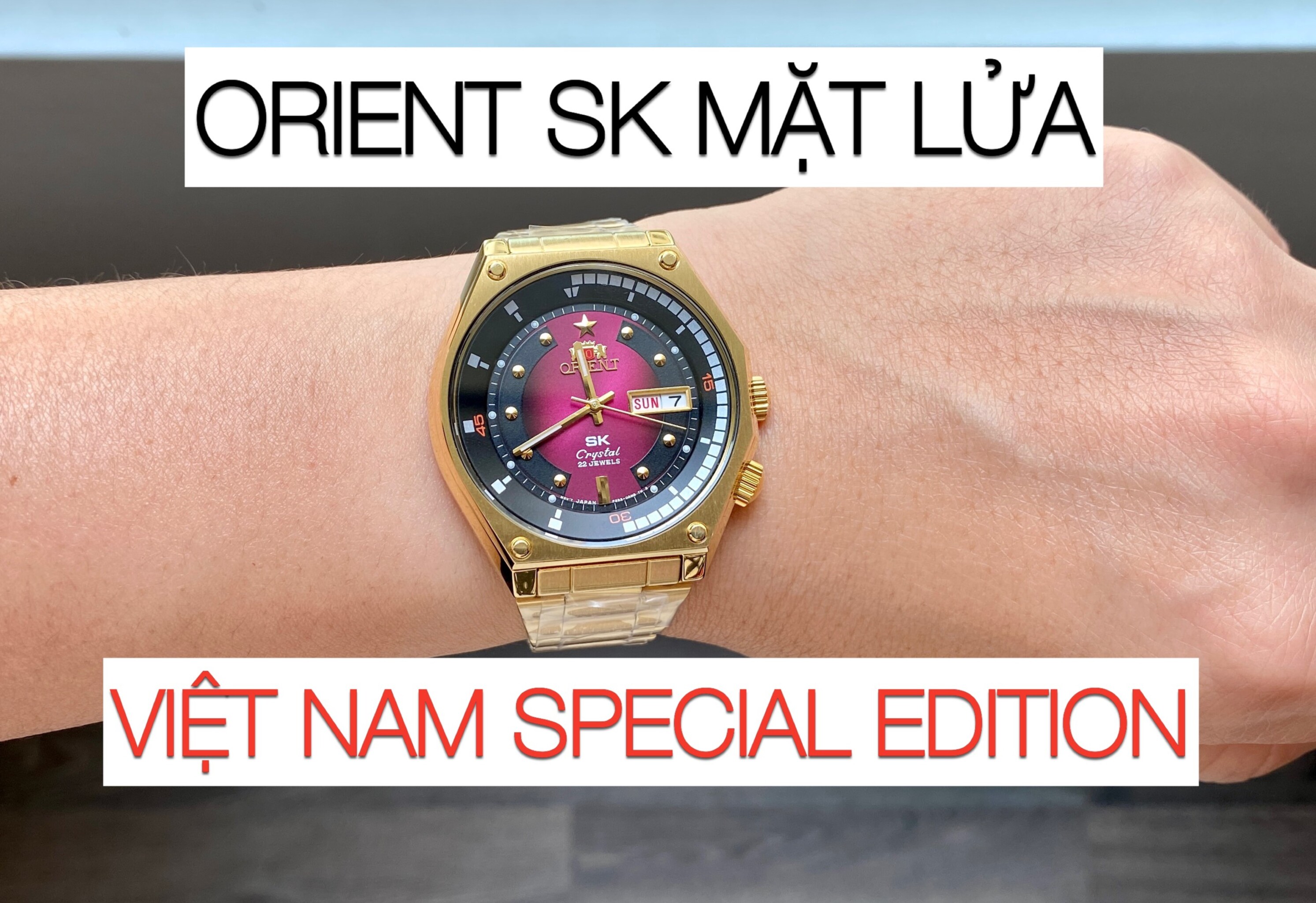 Trên tay đồng hồ Orient SK mặt lửa phiên bản Việt Nam Special Edition