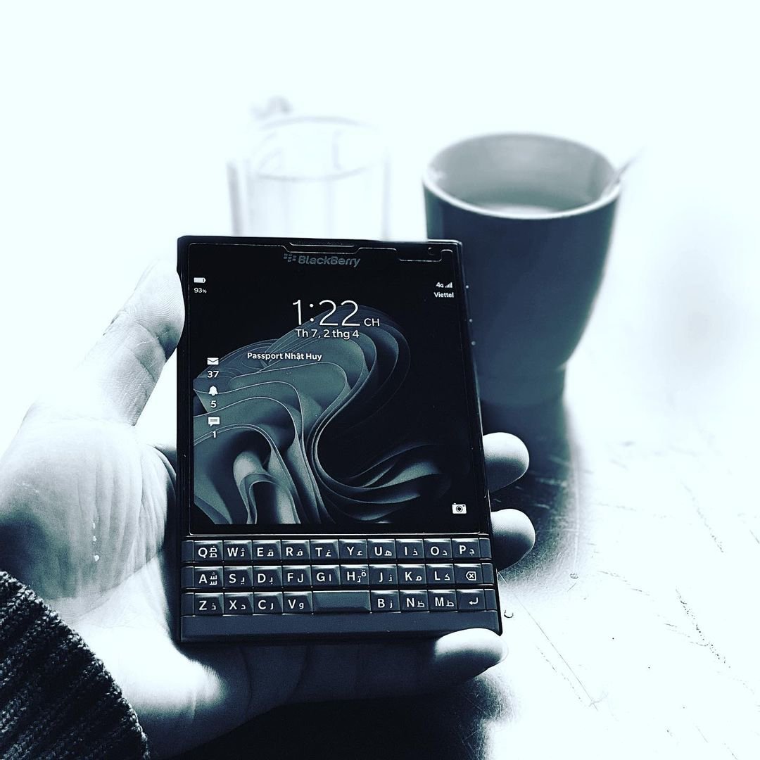 Cà phê sáng với Blackberry