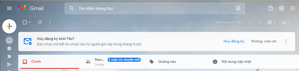 Gmail giờ tự động nhắc hủy đăng ký nhận mail khi lâu không xem mail đó.