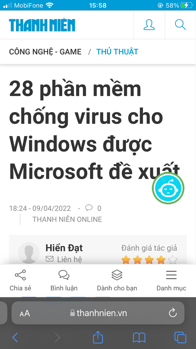 Ớ? Bêkaavê của Nổ đâu? Chắc là M$ không đủ trình độ chuyên môn rồi