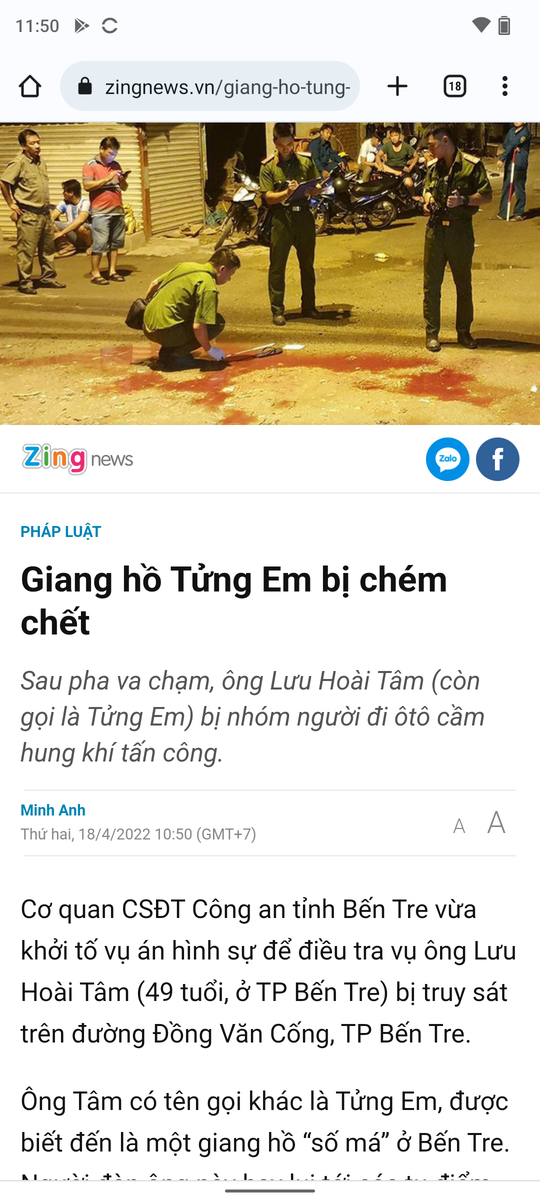 Giang hồ Tửng Em bị chém chết